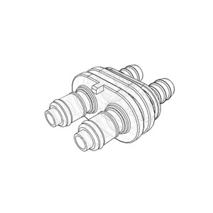 INN.DUAL M.3/8"IN LINEA/VALV.