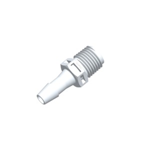 RACC.PP 1/4"X1/4"NPT/NYLON...