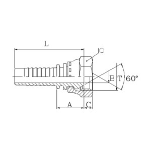 RACC.F.DIR. 3/4" BSPP T.5/8"