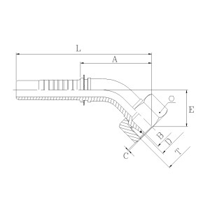 RACC.F.45 10L M16X1,5 T.1/4"
